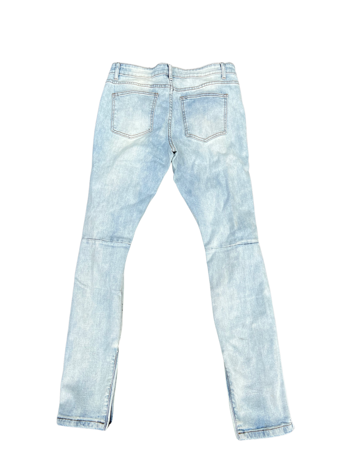 WFM “PAINT SPLATTER” TRACK JEANS (WHITE/BLACK)